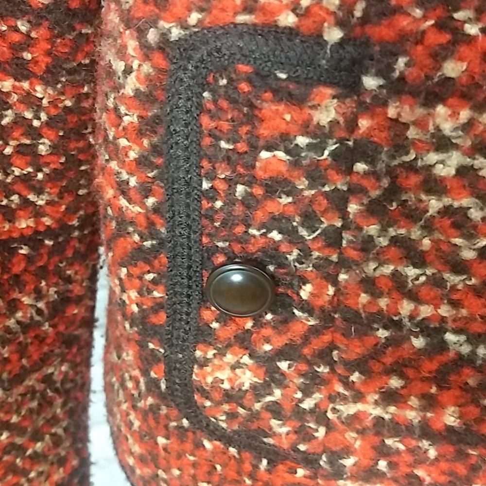 Talbots Autumn Color Wool Blend Zippered Jacket - image 8